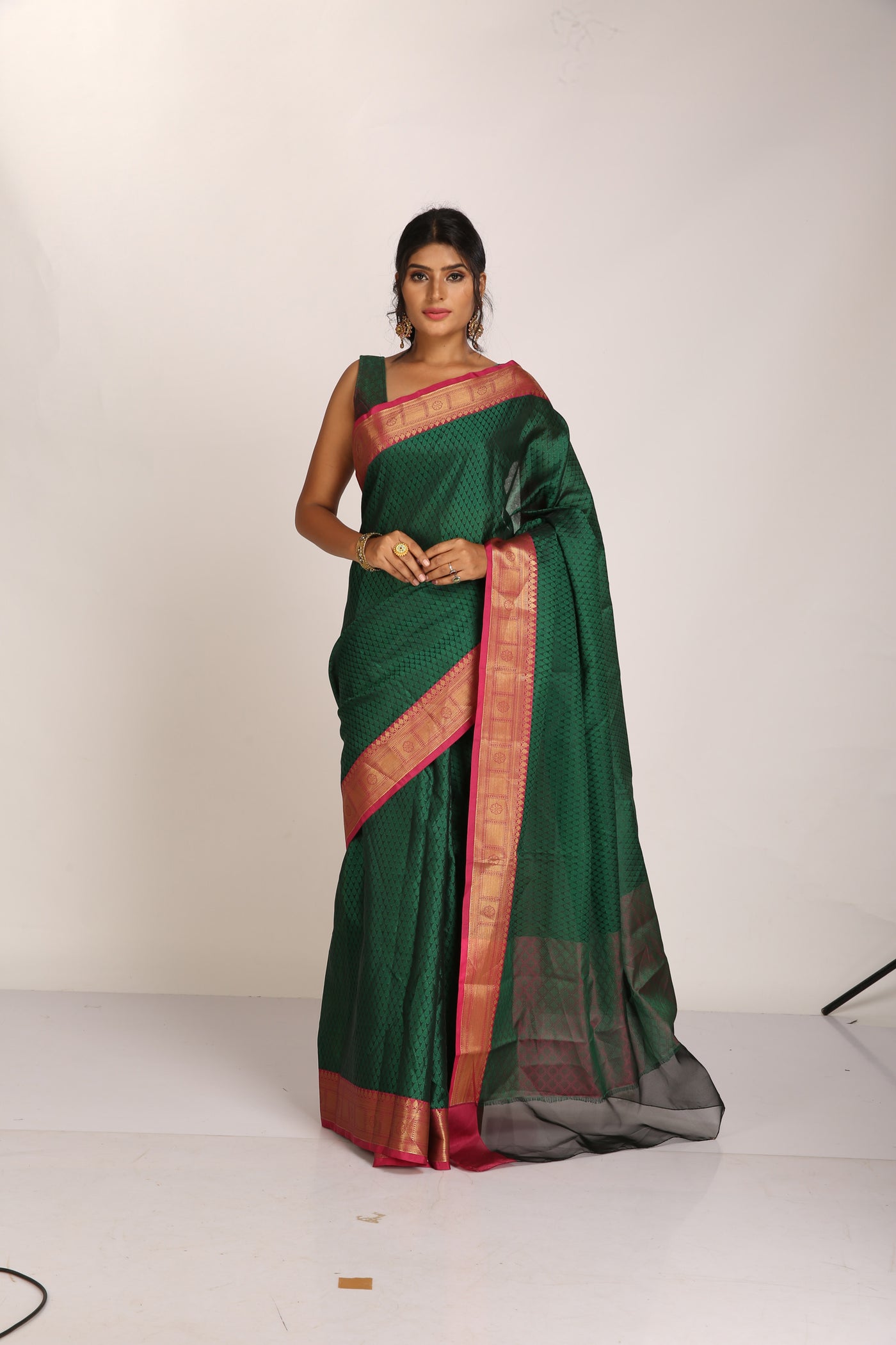 Forrest Green Silk Saree Indian Clothing in Denver, CO, Aurora, CO, Boulder, CO, Fort Collins, CO, Colorado Springs, CO, Parker, CO, Highlands Ranch, CO, Cherry Creek, CO, Centennial, CO, and Longmont, CO. NATIONWIDE SHIPPING USA- India Fashion X