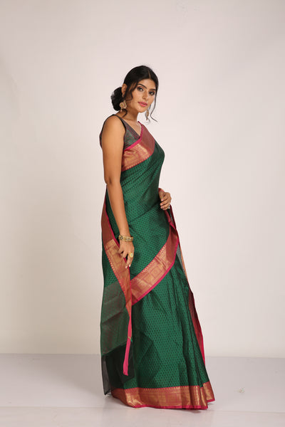 Forrest Green Silk Saree Indian Clothing in Denver, CO, Aurora, CO, Boulder, CO, Fort Collins, CO, Colorado Springs, CO, Parker, CO, Highlands Ranch, CO, Cherry Creek, CO, Centennial, CO, and Longmont, CO. NATIONWIDE SHIPPING USA- India Fashion X