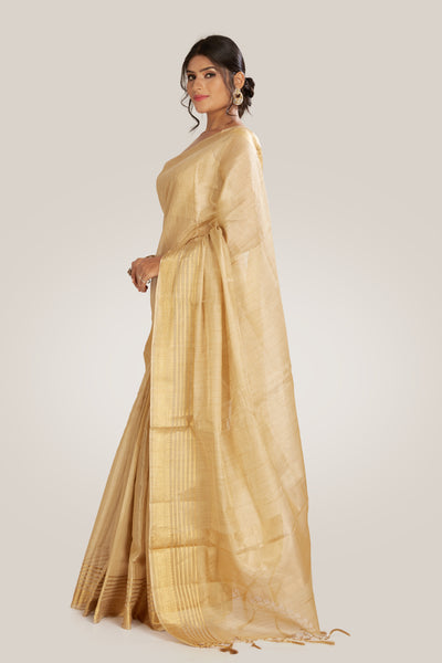 Butterscotch Gold Saree - Indian Clothing in Denver, CO, Aurora, CO, Boulder, CO, Fort Collins, CO, Colorado Springs, CO, Parker, CO, Highlands Ranch, CO, Cherry Creek, CO, Centennial, CO, and Longmont, CO. Nationwide shipping USA - India Fashion X