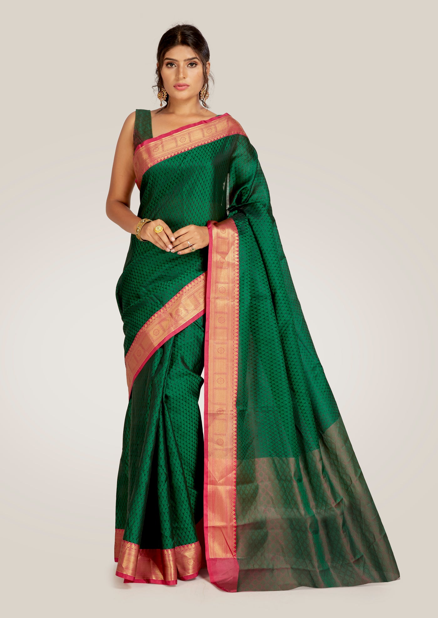 Forrest Green Silk Saree Indian Clothing in Denver, CO, Aurora, CO, Boulder, CO, Fort Collins, CO, Colorado Springs, CO, Parker, CO, Highlands Ranch, CO, Cherry Creek, CO, Centennial, CO, and Longmont, CO. NATIONWIDE SHIPPING USA- India Fashion X