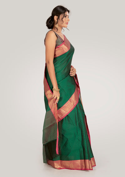 Forrest Green Silk Saree Indian Clothing in Denver, CO, Aurora, CO, Boulder, CO, Fort Collins, CO, Colorado Springs, CO, Parker, CO, Highlands Ranch, CO, Cherry Creek, CO, Centennial, CO, and Longmont, CO. NATIONWIDE SHIPPING USA- India Fashion X