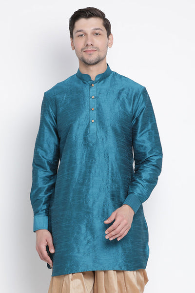 Blue Faux Silk Kurta Indian Clothing in Denver, CO, Aurora, CO, Boulder, CO, Fort Collins, CO, Colorado Springs, CO, Parker, CO, Highlands Ranch, CO, Cherry Creek, CO, Centennial, CO, and Longmont, CO. NATIONWIDE SHIPPING USA- India Fashion X