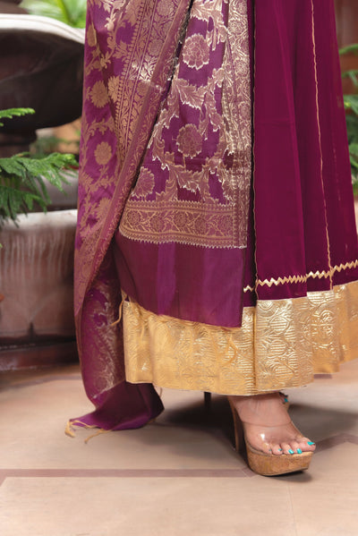 Plum Anarkali - Indian Clothing in Denver, CO, Aurora, CO, Boulder, CO, Fort Collins, CO, Colorado Springs, CO, Parker, CO, Highlands Ranch, CO, Cherry Creek, CO, Centennial, CO, and Longmont, CO. Nationwide shipping USA - India Fashion X