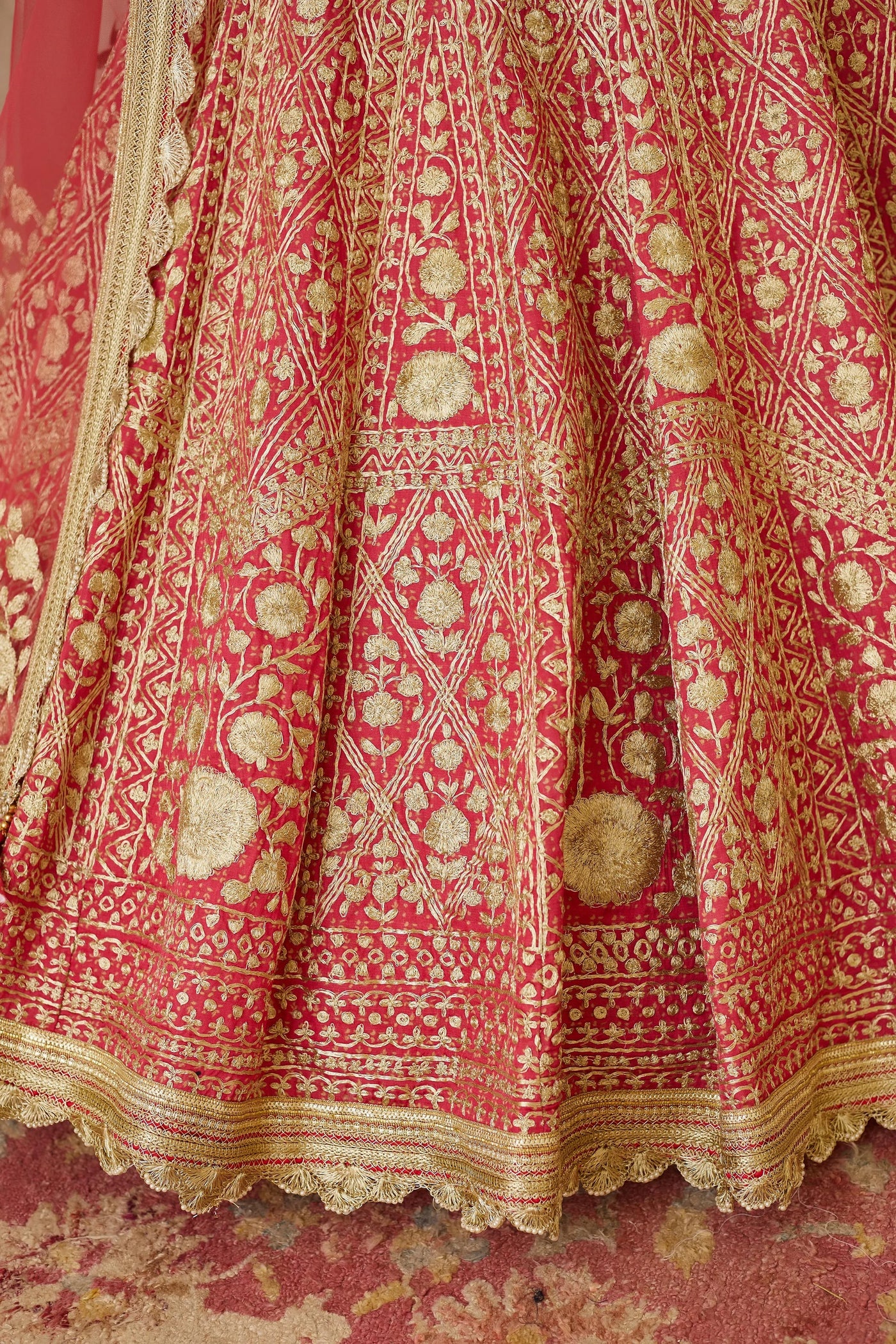 Coral Embroidered Lehenga Indian Clothing in Denver, CO, Aurora, CO, Boulder, CO, Fort Collins, CO, Colorado Springs, CO, Parker, CO, Highlands Ranch, CO, Cherry Creek, CO, Centennial, CO, and Longmont, CO. NATIONWIDE SHIPPING USA- India Fashion X