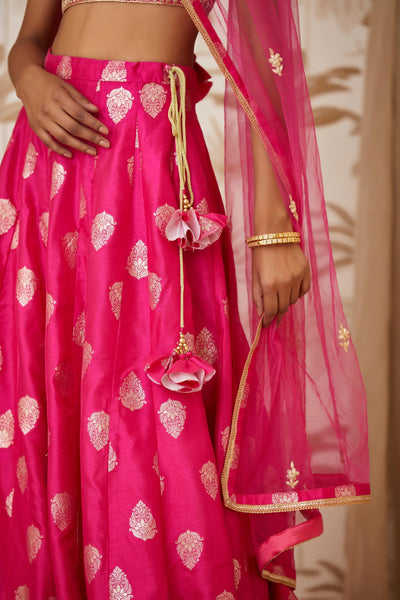 Magenta Zardosi Lehenga Set Indian Clothing in Denver, CO, Aurora, CO, Boulder, CO, Fort Collins, CO, Colorado Springs, CO, Parker, CO, Highlands Ranch, CO, Cherry Creek, CO, Centennial, CO, and Longmont, CO. NATIONWIDE SHIPPING USA- India Fashion X