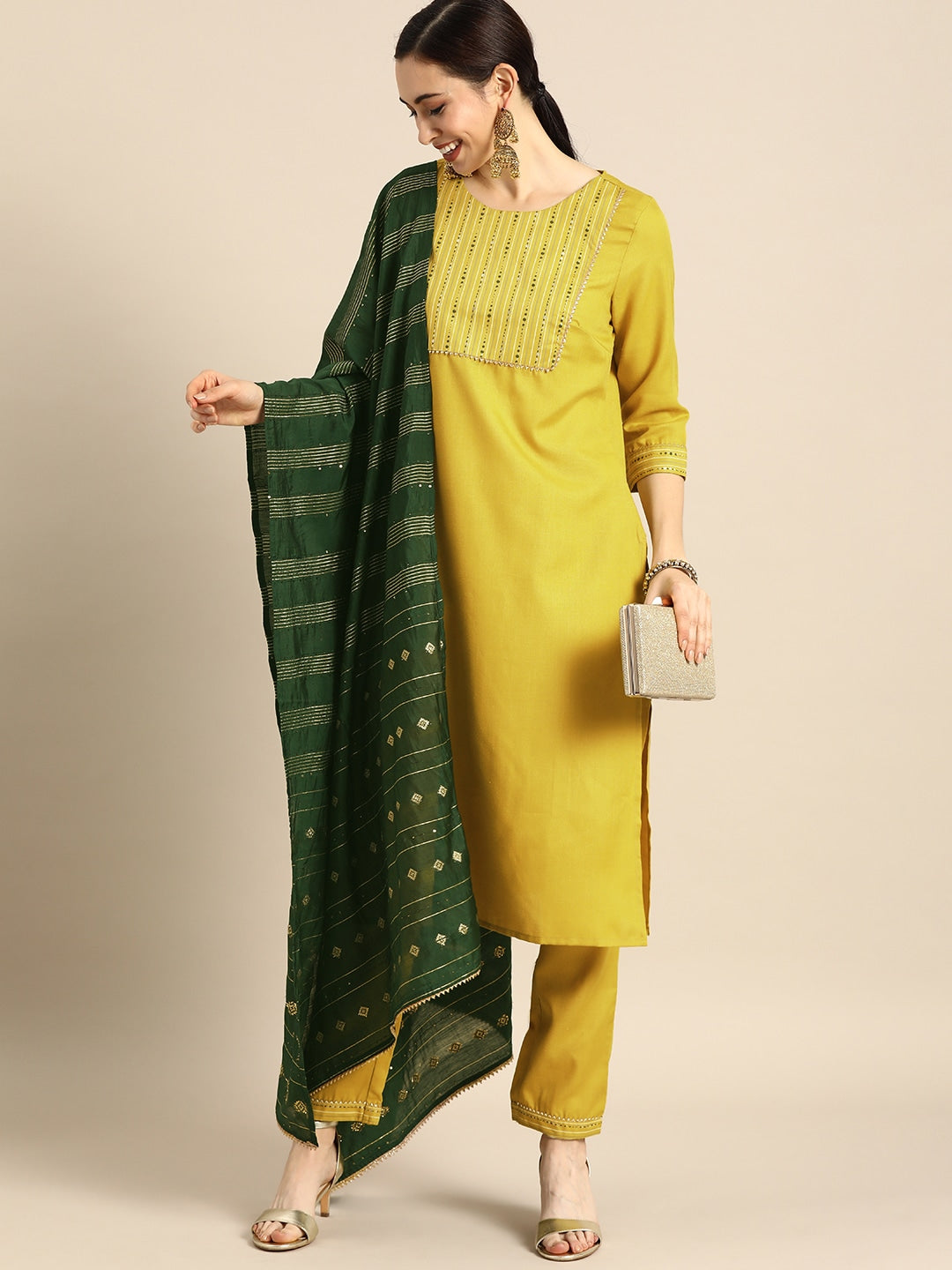 Yellow yoke Kurta - Indian Clothing in Denver, CO, Aurora, CO, Boulder, CO, Fort Collins, CO, Colorado Springs, CO, Parker, CO, Highlands Ranch, CO, Cherry Creek, CO, Centennial, CO, and Longmont, CO. Nationwide shipping USA - India Fashion X