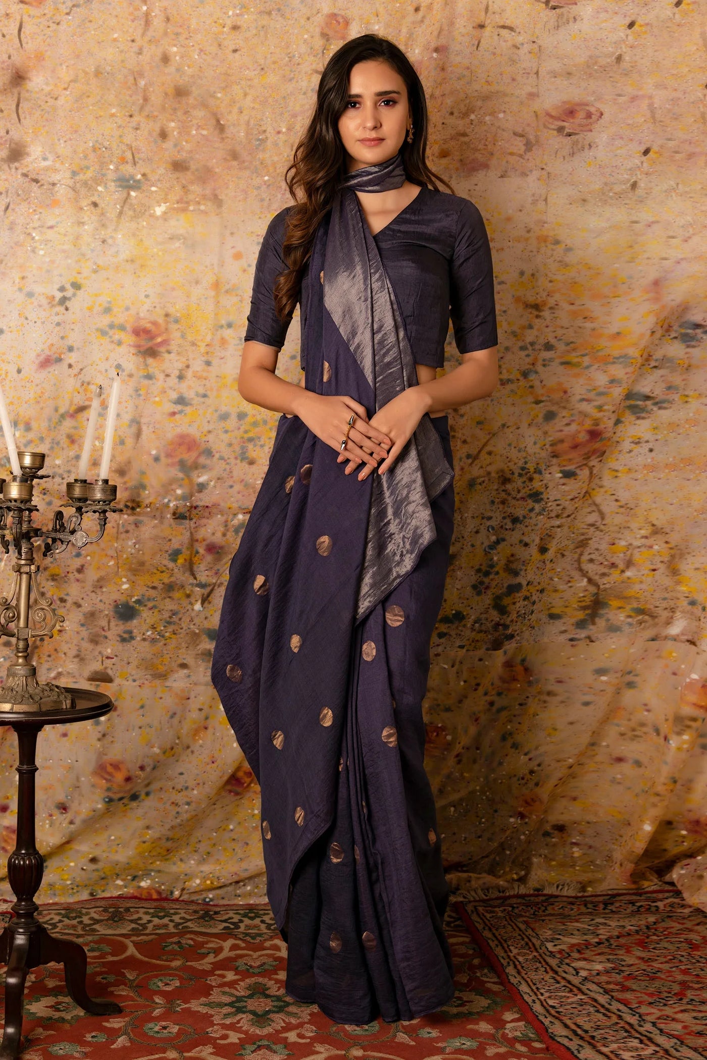 Blue Zari Silk Saree - Indian Clothing in Denver, CO, Aurora, CO, Boulder, CO, Fort Collins, CO, Colorado Springs, CO, Parker, CO, Highlands Ranch, CO, Cherry Creek, CO, Centennial, CO, and Longmont, CO. Nationwide shipping USA - India Fashion X