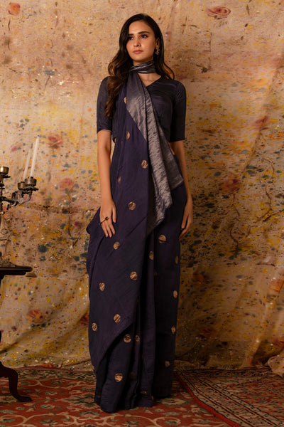 Blue Zari Silk Saree - Indian Clothing in Denver, CO, Aurora, CO, Boulder, CO, Fort Collins, CO, Colorado Springs, CO, Parker, CO, Highlands Ranch, CO, Cherry Creek, CO, Centennial, CO, and Longmont, CO. Nationwide shipping USA - India Fashion X