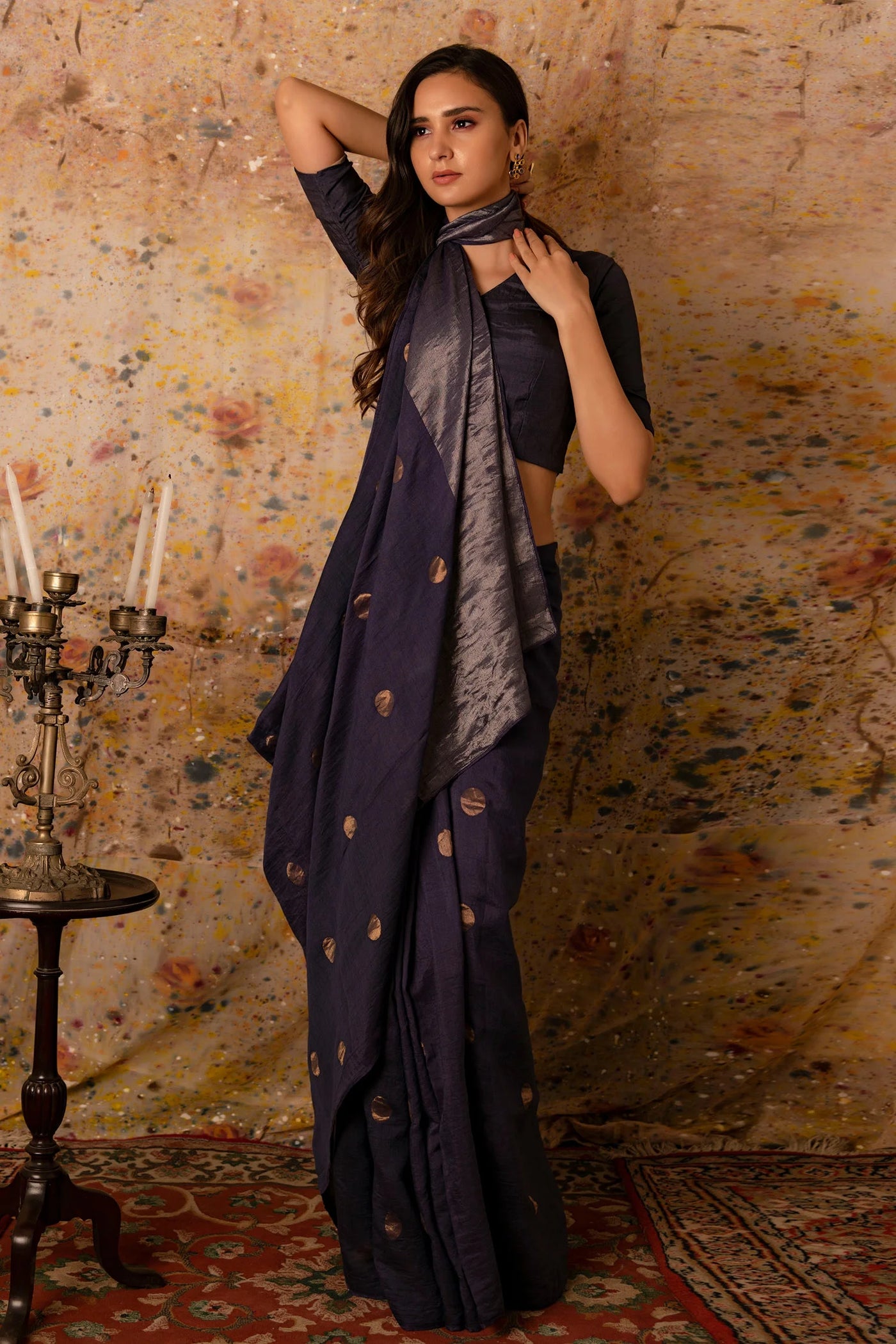 Blue Zari Silk Saree - Indian Clothing in Denver, CO, Aurora, CO, Boulder, CO, Fort Collins, CO, Colorado Springs, CO, Parker, CO, Highlands Ranch, CO, Cherry Creek, CO, Centennial, CO, and Longmont, CO. Nationwide shipping USA - India Fashion X