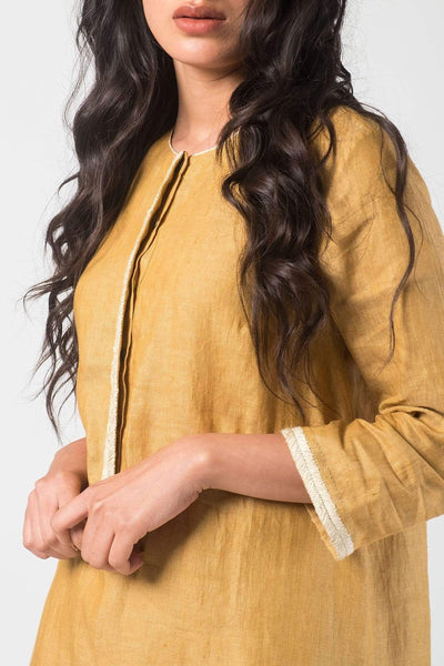 Deep Flax Chambray Tunic Set Indian Clothing in Denver, CO, Aurora, CO, Boulder, CO, Fort Collins, CO, Colorado Springs, CO, Parker, CO, Highlands Ranch, CO, Cherry Creek, CO, Centennial, CO, and Longmont, CO. NATIONWIDE SHIPPING USA- India Fashion X