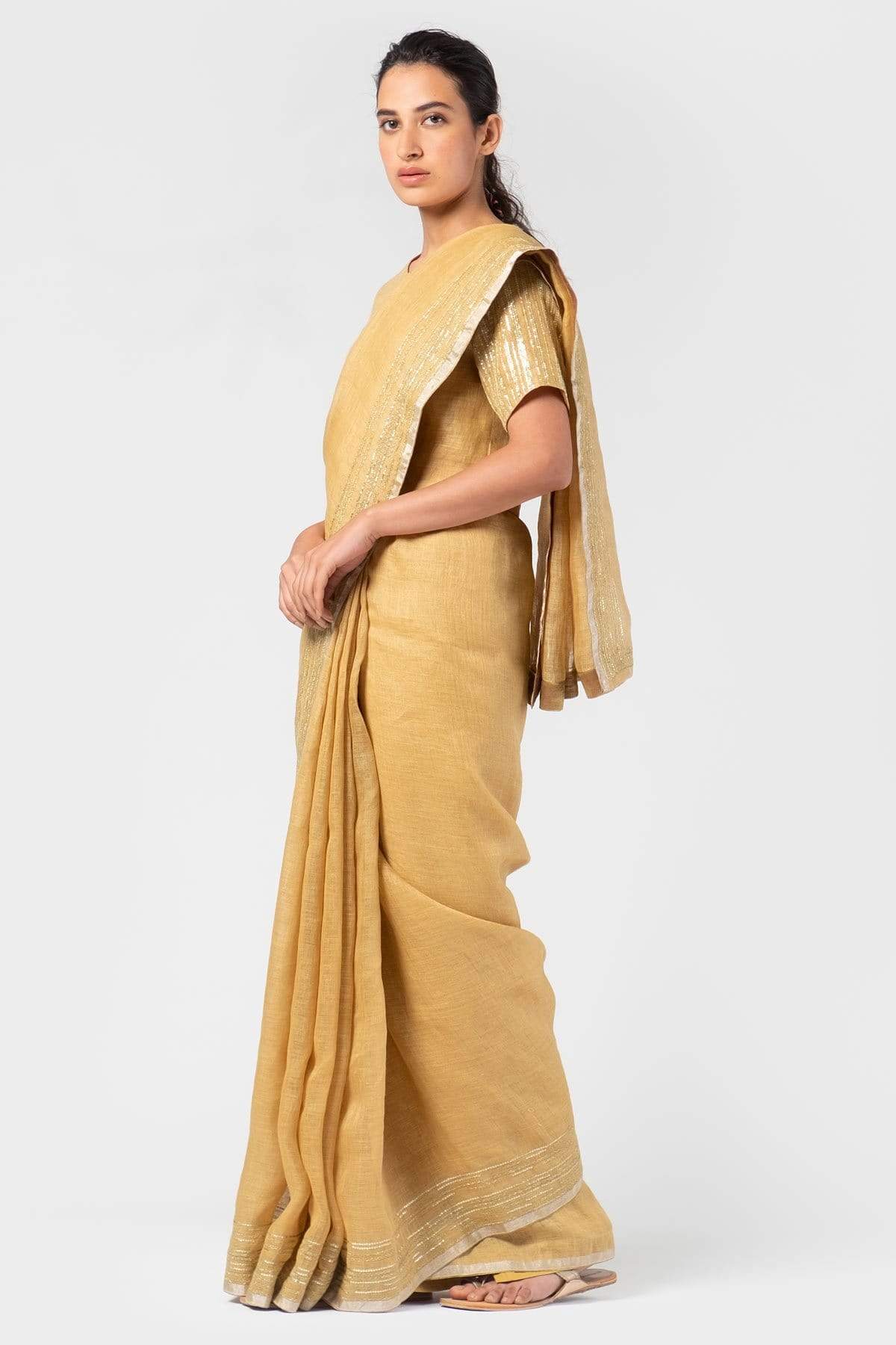 Evening Linen Saree Indian Clothing in Denver, CO, Aurora, CO, Boulder, CO, Fort Collins, CO, Colorado Springs, CO, Parker, CO, Highlands Ranch, CO, Cherry Creek, CO, Centennial, CO, and Longmont, CO. NATIONWIDE SHIPPING USA- India Fashion X