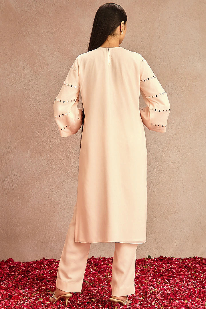 Old Rose Pink Kurta Set - Indian Clothing in Denver, CO, Aurora, CO, Boulder, CO, Fort Collins, CO, Colorado Springs, CO, Parker, CO, Highlands Ranch, CO, Cherry Creek, CO, Centennial, CO, and Longmont, CO. Nationwide shipping USA - India Fashion X