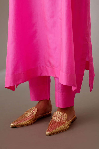 Pink Hand Embroidered Tunic Set - Indian Clothing in Denver, CO, Aurora, CO, Boulder, CO, Fort Collins, CO, Colorado Springs, CO, Parker, CO, Highlands Ranch, CO, Cherry Creek, CO, Centennial, CO, and Longmont, CO. Nationwide shipping USA - India Fashion X