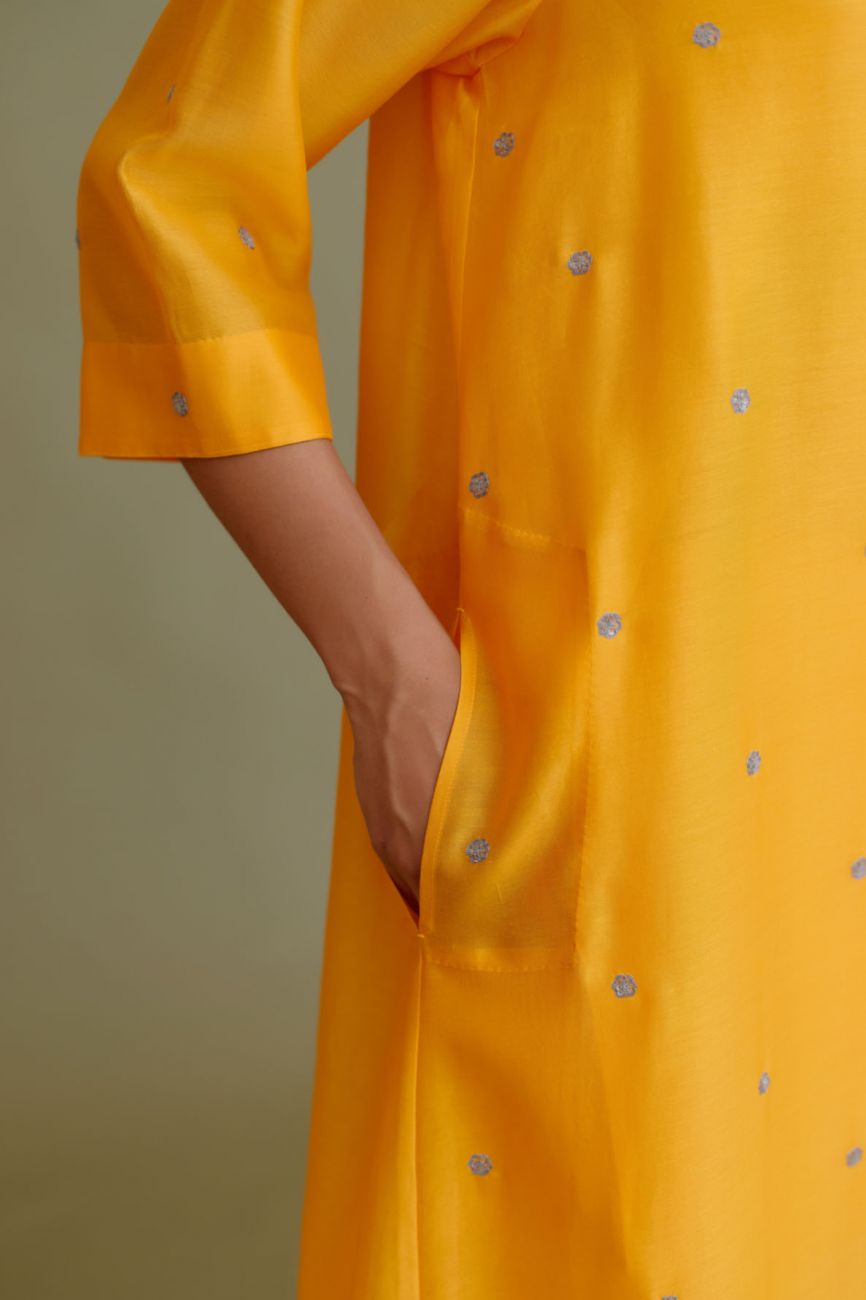 Mango Silk Tunic Set - Indian Clothing in Denver, CO, Aurora, CO, Boulder, CO, Fort Collins, CO, Colorado Springs, CO, Parker, CO, Highlands Ranch, CO, Cherry Creek, CO, Centennial, CO, and Longmont, CO. Nationwide shipping USA - India Fashion X
