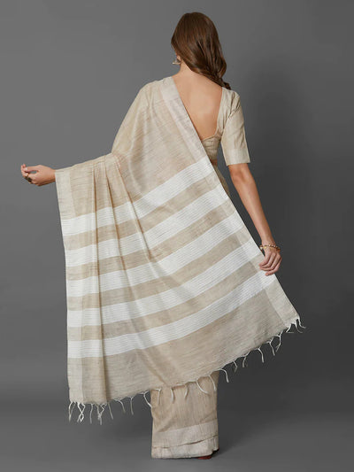 Silk-Linen Blend Saree - Indian Clothing in Denver, CO, Aurora, CO, Boulder, CO, Fort Collins, CO, Colorado Springs, CO, Parker, CO, Highlands Ranch, CO, Cherry Creek, CO, Centennial, CO, and Longmont, CO. Nationwide shipping USA - India Fashion X