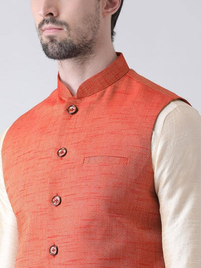 Cream Fitted Kurta Nehru Jacket Indian Clothing in Denver, CO, Aurora, CO, Boulder, CO, Fort Collins, CO, Colorado Springs, CO, Parker, CO, Highlands Ranch, CO, Cherry Creek, CO, Centennial, CO, and Longmont, CO. NATIONWIDE SHIPPING USA- India Fashion X