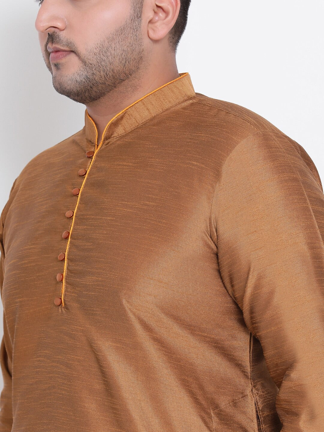 Glossy Brown Kurta Set Indian Clothing in Denver, CO, Aurora, CO, Boulder, CO, Fort Collins, CO, Colorado Springs, CO, Parker, CO, Highlands Ranch, CO, Cherry Creek, CO, Centennial, CO, and Longmont, CO. NATIONWIDE SHIPPING USA- India Fashion X
