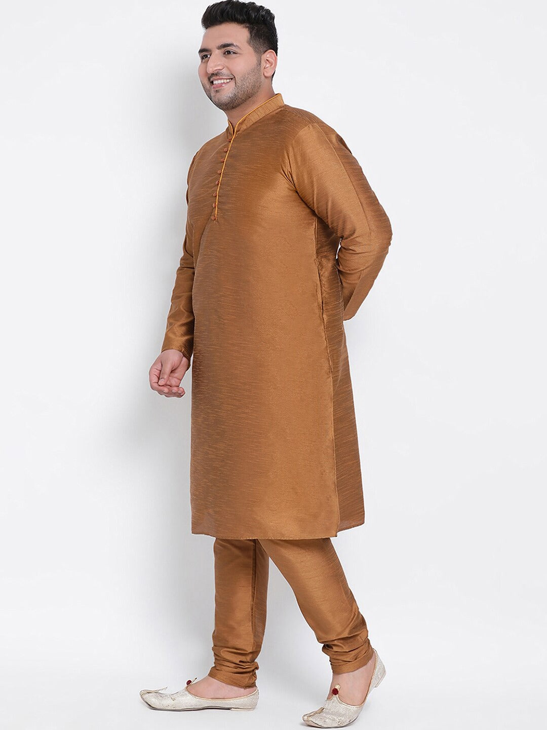 Glossy Brown Kurta Set Indian Clothing in Denver, CO, Aurora, CO, Boulder, CO, Fort Collins, CO, Colorado Springs, CO, Parker, CO, Highlands Ranch, CO, Cherry Creek, CO, Centennial, CO, and Longmont, CO. NATIONWIDE SHIPPING USA- India Fashion X