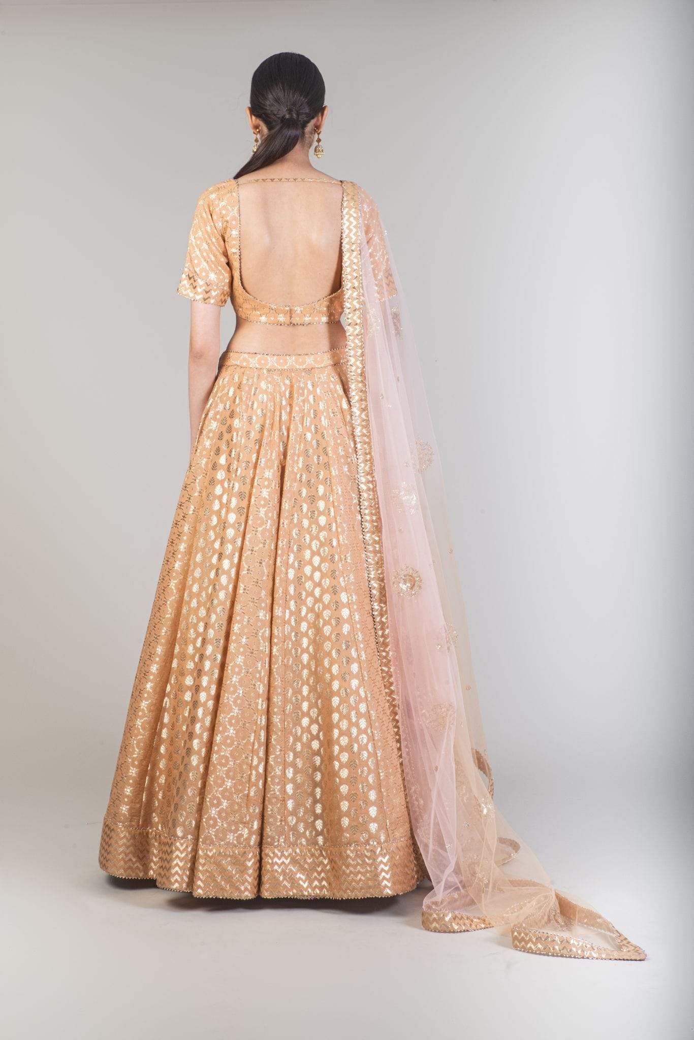 Gold Banarasi Lehenga Indian Clothing in Denver, CO, Aurora, CO, Boulder, CO, Fort Collins, CO, Colorado Springs, CO, Parker, CO, Highlands Ranch, CO, Cherry Creek, CO, Centennial, CO, and Longmont, CO. NATIONWIDE SHIPPING USA- India Fashion X