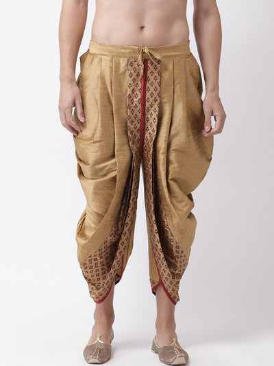 Golden & Maroon Silk Dhoti Pants Indian Clothing in Denver, CO, Aurora, CO, Boulder, CO, Fort Collins, CO, Colorado Springs, CO, Parker, CO, Highlands Ranch, CO, Cherry Creek, CO, Centennial, CO, and Longmont, CO. NATIONWIDE SHIPPING USA- India Fashion X