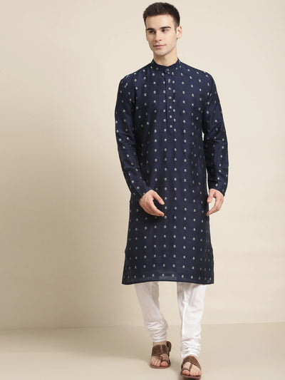 Navy White Kurta Set Indian Clothing in Denver, CO, Aurora, CO, Boulder, CO, Fort Collins, CO, Colorado Springs, CO, Parker, CO, Highlands Ranch, CO, Cherry Creek, CO, Centennial, CO, and Longmont, CO. NATIONWIDE SHIPPING USA- India Fashion X