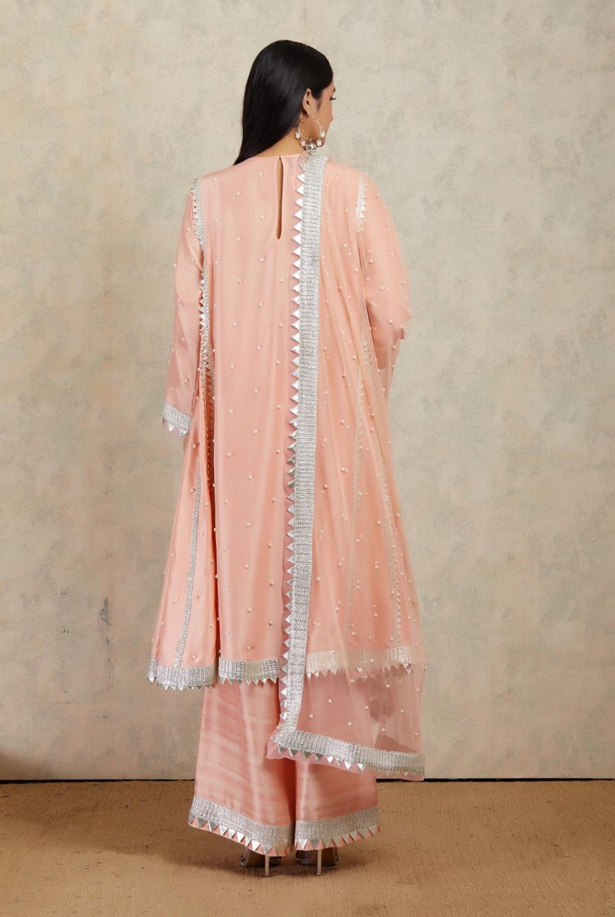 Peach Kali Suit - Indian Clothing in Denver, CO, Aurora, CO, Boulder, CO, Fort Collins, CO, Colorado Springs, CO, Parker, CO, Highlands Ranch, CO, Cherry Creek, CO, Centennial, CO, and Longmont, CO. Nationwide shipping USA - India Fashion X