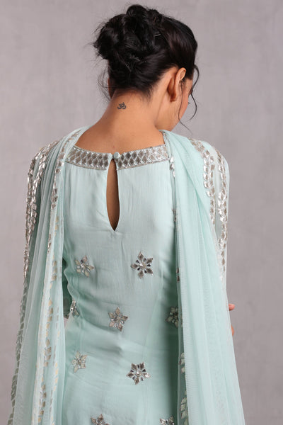 Aqua Blue Sharara Set Indian Clothing in Denver, CO, Aurora, CO, Boulder, CO, Fort Collins, CO, Colorado Springs, CO, Parker, CO, Highlands Ranch, CO, Cherry Creek, CO, Centennial, CO, and Longmont, CO. NATIONWIDE SHIPPING USA- India Fashion X