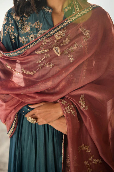 Turquoise Blue Anarkali Set - Indian Clothing in Denver, CO, Aurora, CO, Boulder, CO, Fort Collins, CO, Colorado Springs, CO, Parker, CO, Highlands Ranch, CO, Cherry Creek, CO, Centennial, CO, and Longmont, CO. Nationwide shipping USA - India Fashion X