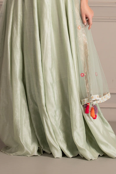 Mint Embroidered Anarkali Set Indian Clothing in Denver, CO, Aurora, CO, Boulder, CO, Fort Collins, CO, Colorado Springs, CO, Parker, CO, Highlands Ranch, CO, Cherry Creek, CO, Centennial, CO, and Longmont, CO. NATIONWIDE SHIPPING USA- India Fashion X