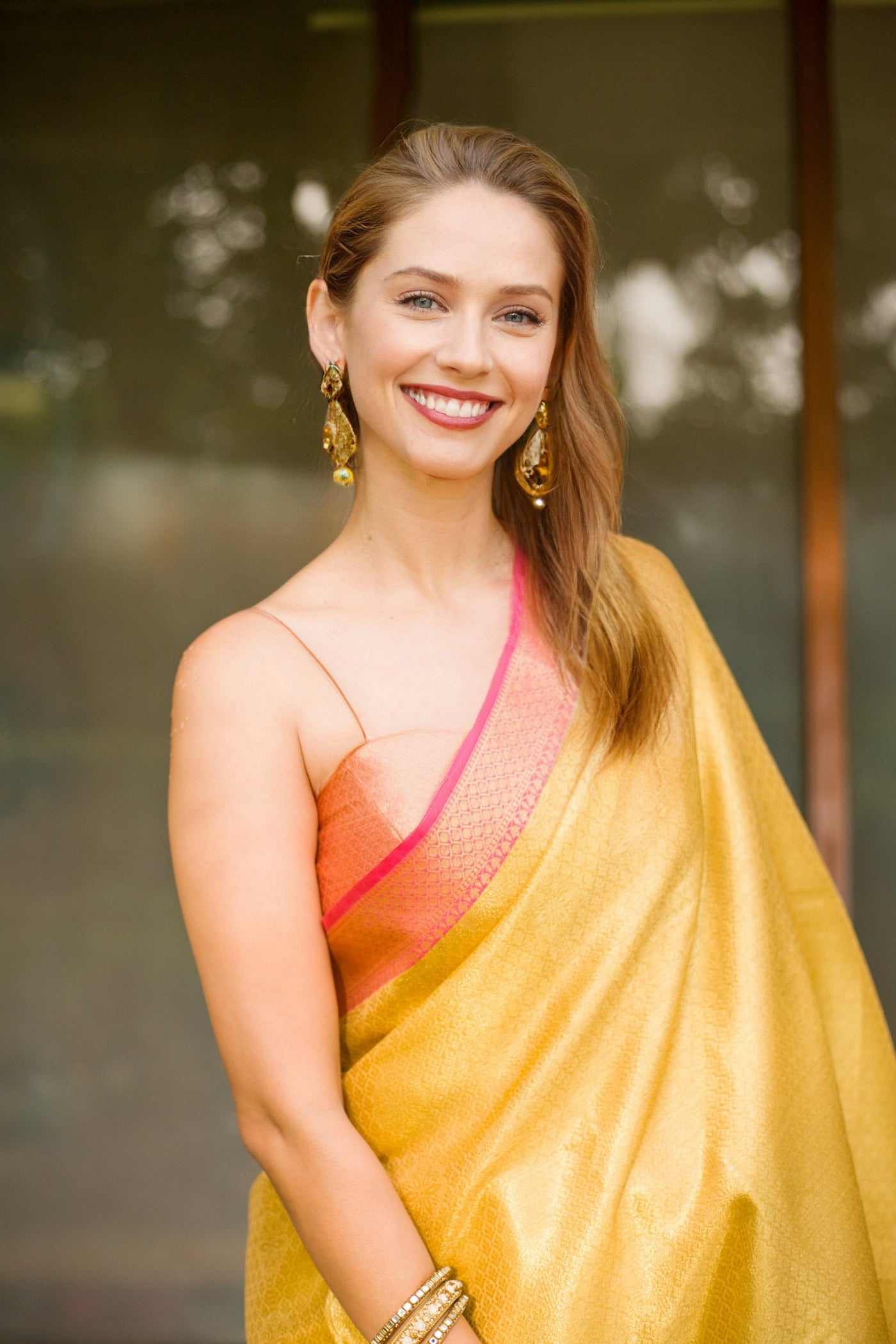 Canary Yellow Banarasi Saree Indian Clothing in Denver, CO, Aurora, CO, Boulder, CO, Fort Collins, CO, Colorado Springs, CO, Parker, CO, Highlands Ranch, CO, Cherry Creek, CO, Centennial, CO, and Longmont, CO. NATIONWIDE SHIPPING USA- India Fashion X