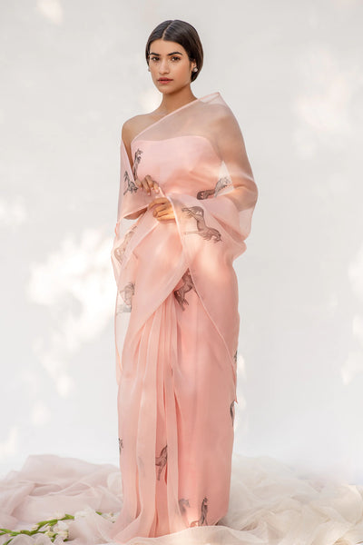 Horse Motif Silk Saree - Indian Clothing in Denver, CO, Aurora, CO, Boulder, CO, Fort Collins, CO, Colorado Springs, CO, Parker, CO, Highlands Ranch, CO, Cherry Creek, CO, Centennial, CO, and Longmont, CO. Nationwide shipping USA - India Fashion X