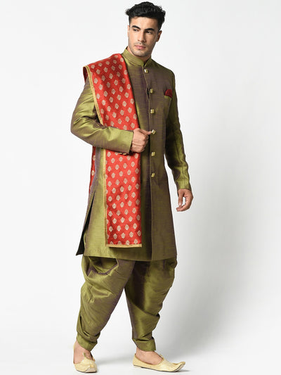 Olive Sherwani Set Indian Clothing in Denver, CO, Aurora, CO, Boulder, CO, Fort Collins, CO, Colorado Springs, CO, Parker, CO, Highlands Ranch, CO, Cherry Creek, CO, Centennial, CO, and Longmont, CO. NATIONWIDE SHIPPING USA- India Fashion X