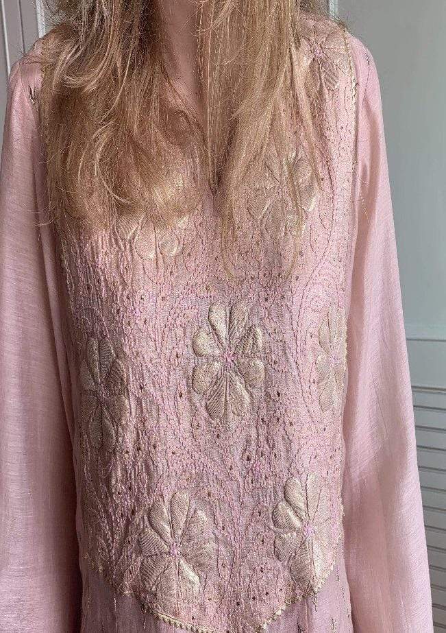 Embroidered Chikankari Anarkari Set - Indian Clothing in Denver, CO, Aurora, CO, Boulder, CO, Fort Collins, CO, Colorado Springs, CO, Parker, CO, Highlands Ranch, CO, Cherry Creek, CO, Centennial, CO, and Longmont, CO. Nationwide shipping USA - India Fashion X