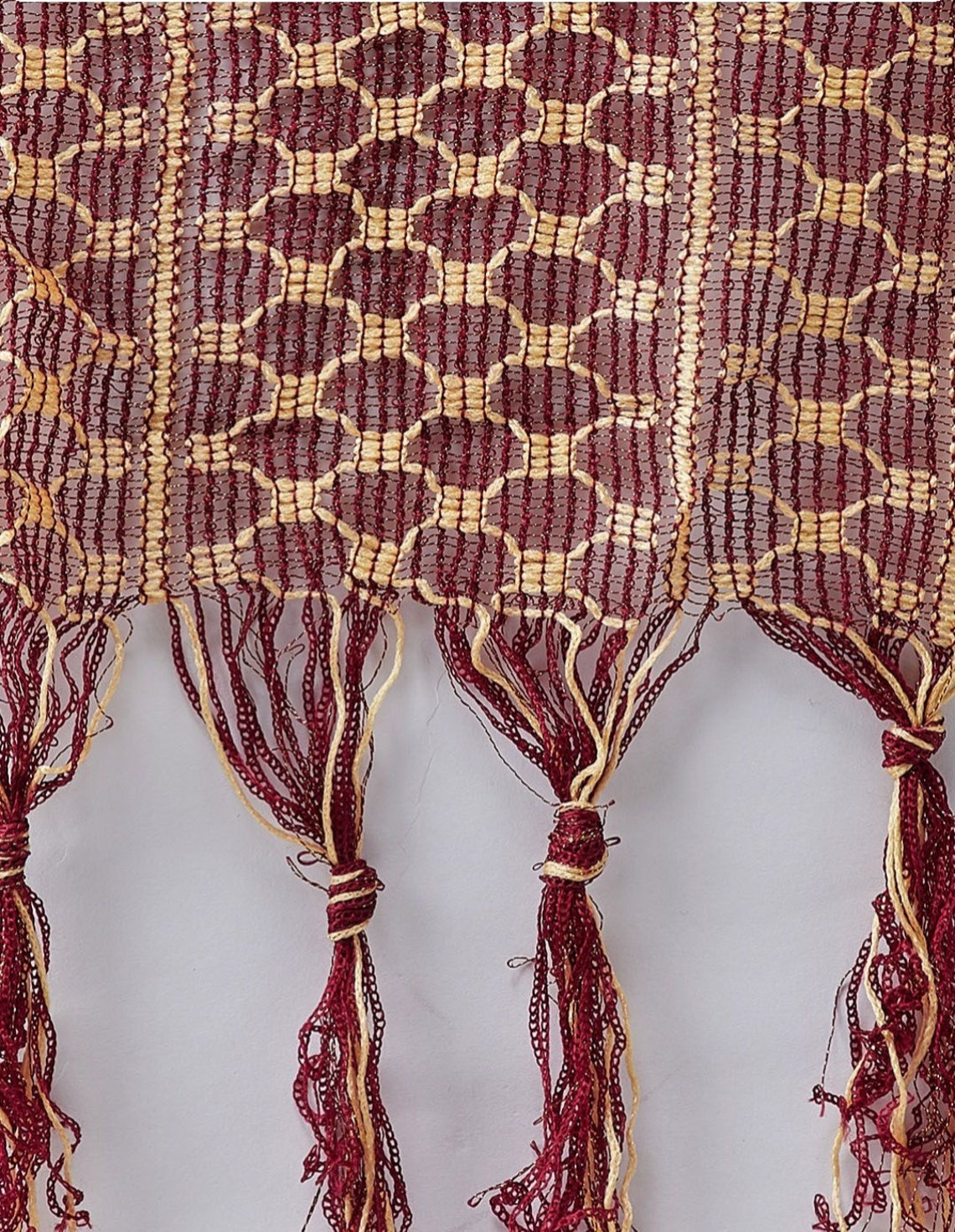 Dupatta Stole for Men- Maroon/Gold Indian Clothing in Denver, CO, Aurora, CO, Boulder, CO, Fort Collins, CO, Colorado Springs, CO, Parker, CO, Highlands Ranch, CO, Cherry Creek, CO, Centennial, CO, and Longmont, CO. NATIONWIDE SHIPPING USA- India Fashion X