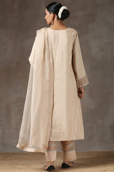 Fawn Embroidered Suit Set - Indian Clothing in Denver, CO, Aurora, CO, Boulder, CO, Fort Collins, CO, Colorado Springs, CO, Parker, CO, Highlands Ranch, CO, Cherry Creek, CO, Centennial, CO, and Longmont, CO. Nationwide shipping USA - India Fashion X