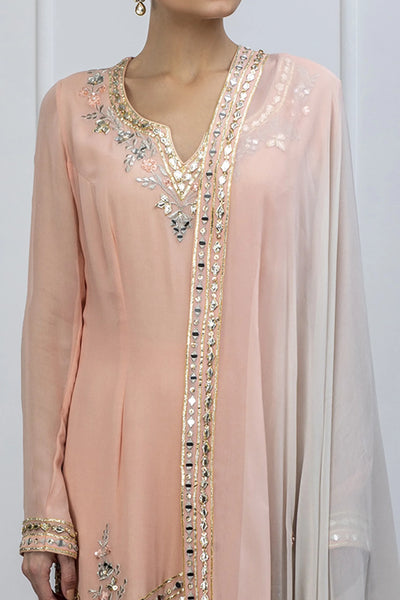 Pink Straight Kurta Sharara - Indian Clothing in Denver, CO, Aurora, CO, Boulder, CO, Fort Collins, CO, Colorado Springs, CO, Parker, CO, Highlands Ranch, CO, Cherry Creek, CO, Centennial, CO, and Longmont, CO. Nationwide shipping USA - India Fashion X