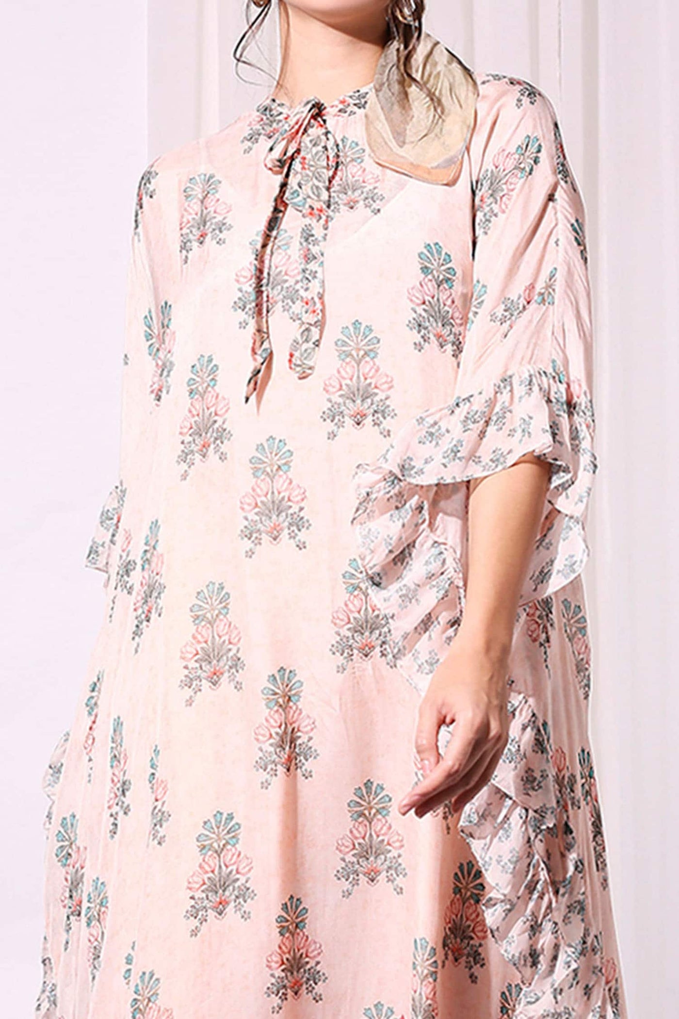 Pink Rose Cotton Kaftan Indian Clothing in Denver, CO, Aurora, CO, Boulder, CO, Fort Collins, CO, Colorado Springs, CO, Parker, CO, Highlands Ranch, CO, Cherry Creek, CO, Centennial, CO, and Longmont, CO. NATIONWIDE SHIPPING USA- India Fashion X