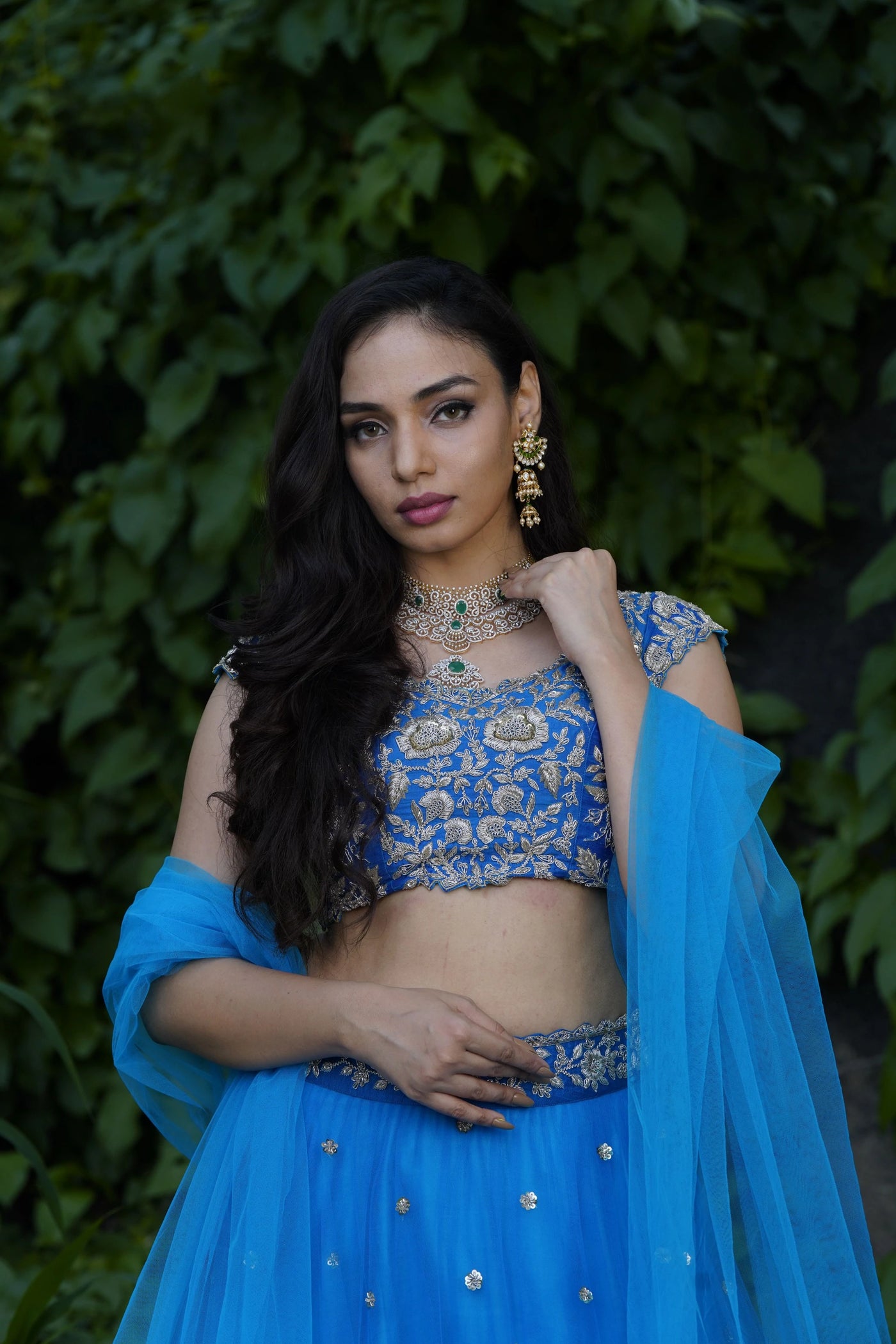 Blue Raw Silk Lehenga Set Indian Clothing in Denver, CO, Aurora, CO, Boulder, CO, Fort Collins, CO, Colorado Springs, CO, Parker, CO, Highlands Ranch, CO, Cherry Creek, CO, Centennial, CO, and Longmont, CO. NATIONWIDE SHIPPING USA- India Fashion X